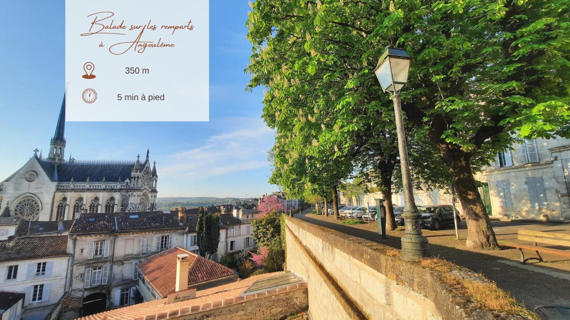Face A L'Hotel De Ville Grand Et Lumineux Appartement Angouleme Bagian luar foto